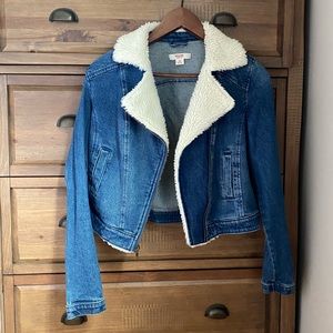 Mossimo Denim Jacket with Sherpa